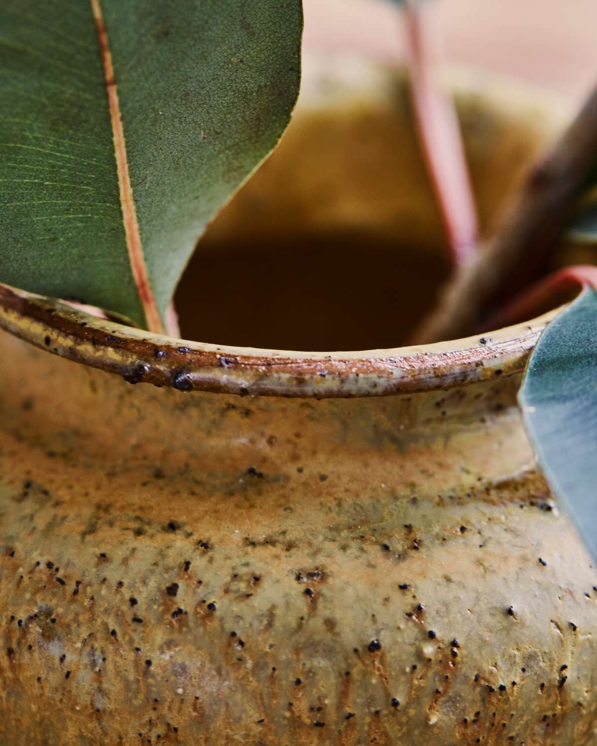 Kolo vase, Sennepsgul - H8,5 cm